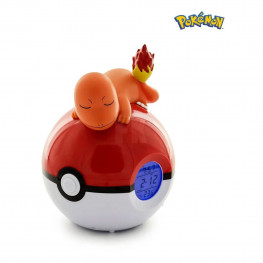Pokémon Alarm Clock Pokeball with Light Charmander 18 cm - Poškodené balenie !